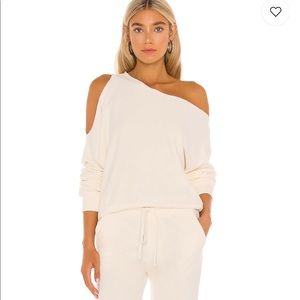 Lanston One Shoulder Pullover in winter